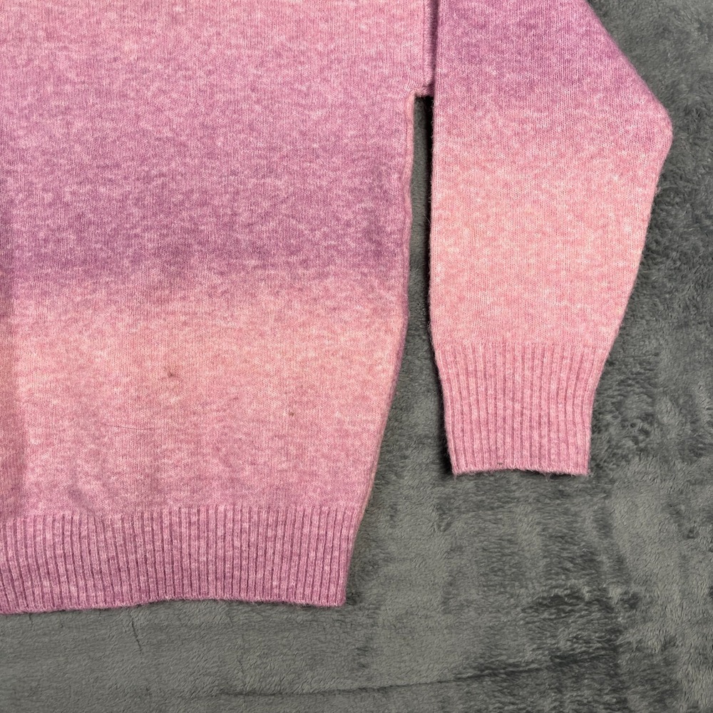 Old Navy Womens XS Petite Pink Gradient Ombre Pullover Crew Neck Knit Sweater - Picture 12 of 14